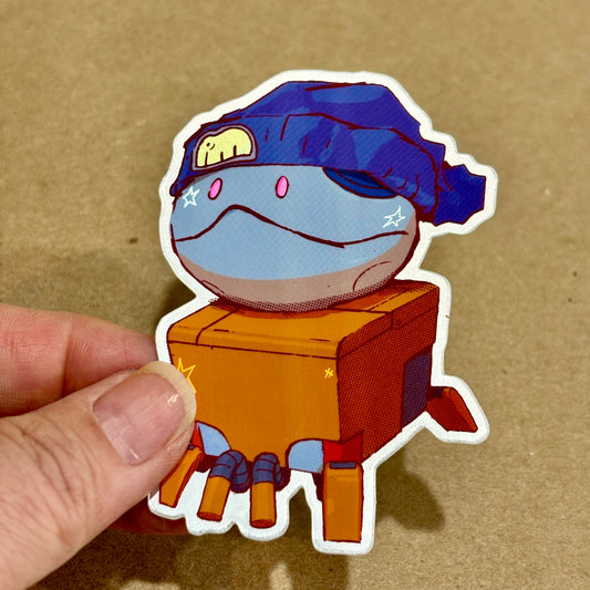 Robot Friends Vinyl Sticker | Play Nice Press (TX)