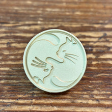 Load image into Gallery viewer, Yin/Yang Cats Wax Seal Stamp | WOODPEPE (Japan)
