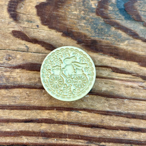 Biking Bunny Wax Seal Stamp | WOODPEPE (Japan)