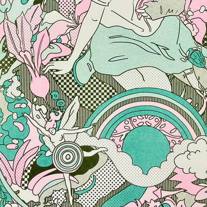 Eternal Afternoon 2 Risograph Art Print | Brent Ozaeta (TX)