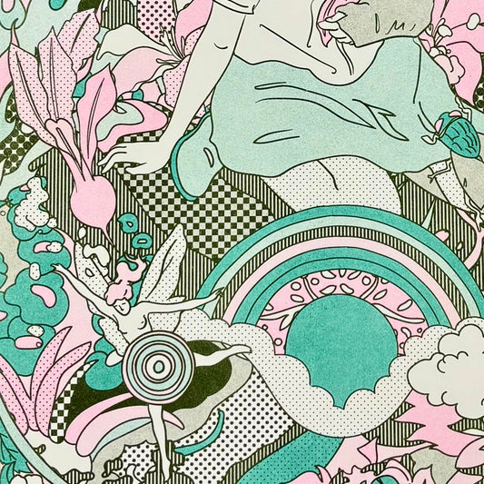 Eternal Afternoon 2 Risograph Art Print | Brent Ozaeta (TX)