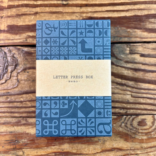 Upcycled Letter Press  Memo Paper Box Set | Yamazoe Printing (Japan)