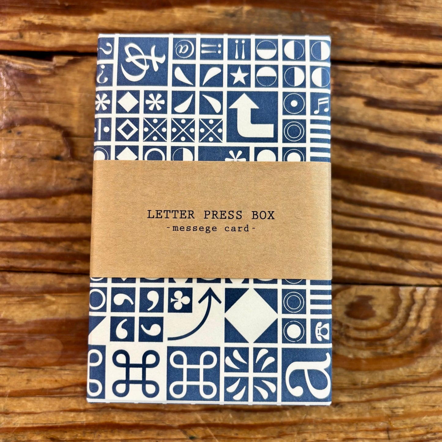 Upcycled Letter Press Message Card Box Set | Yamazoe Printing (Japan)