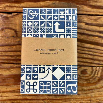 Upcycled Letter Press Message Card Box Set | Yamazoe Printing (Japan)