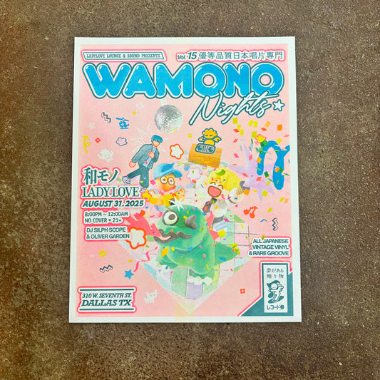 Wamono Nights Vol. 15 Risograph Art Print |
