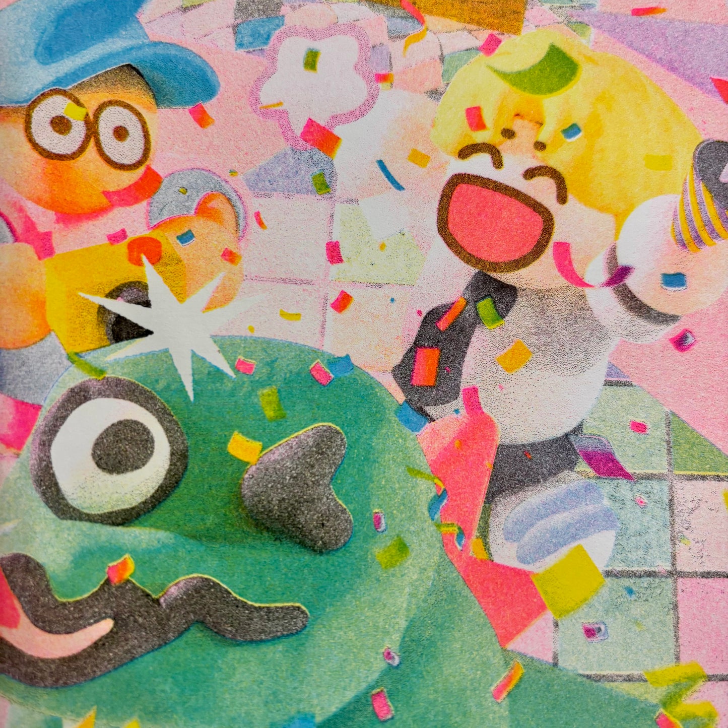 Wamono Nights Vol. 15 Risograph Art Print | Kel.mo (TX)