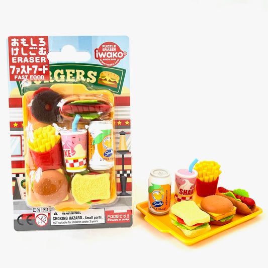 Fast Food Eraser Set | IWAKO (Japan)
