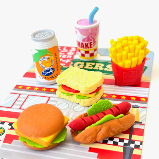 Fast Food Eraser Set | IWAKO (Japan)