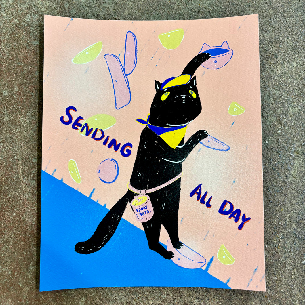 Sending All Day Art Print | Linnan Ye (CHN)