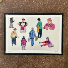 Load image into Gallery viewer, Market Day (街市人) Art Print | Yu Feng 馮羽 (Hong Kong)
