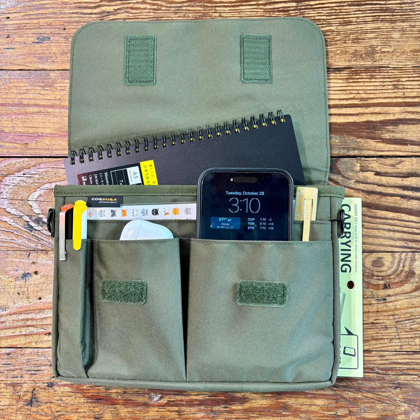 Smart Fit Bag Organizer Insert (7-inch) | LIHIT LAB. (Japan)