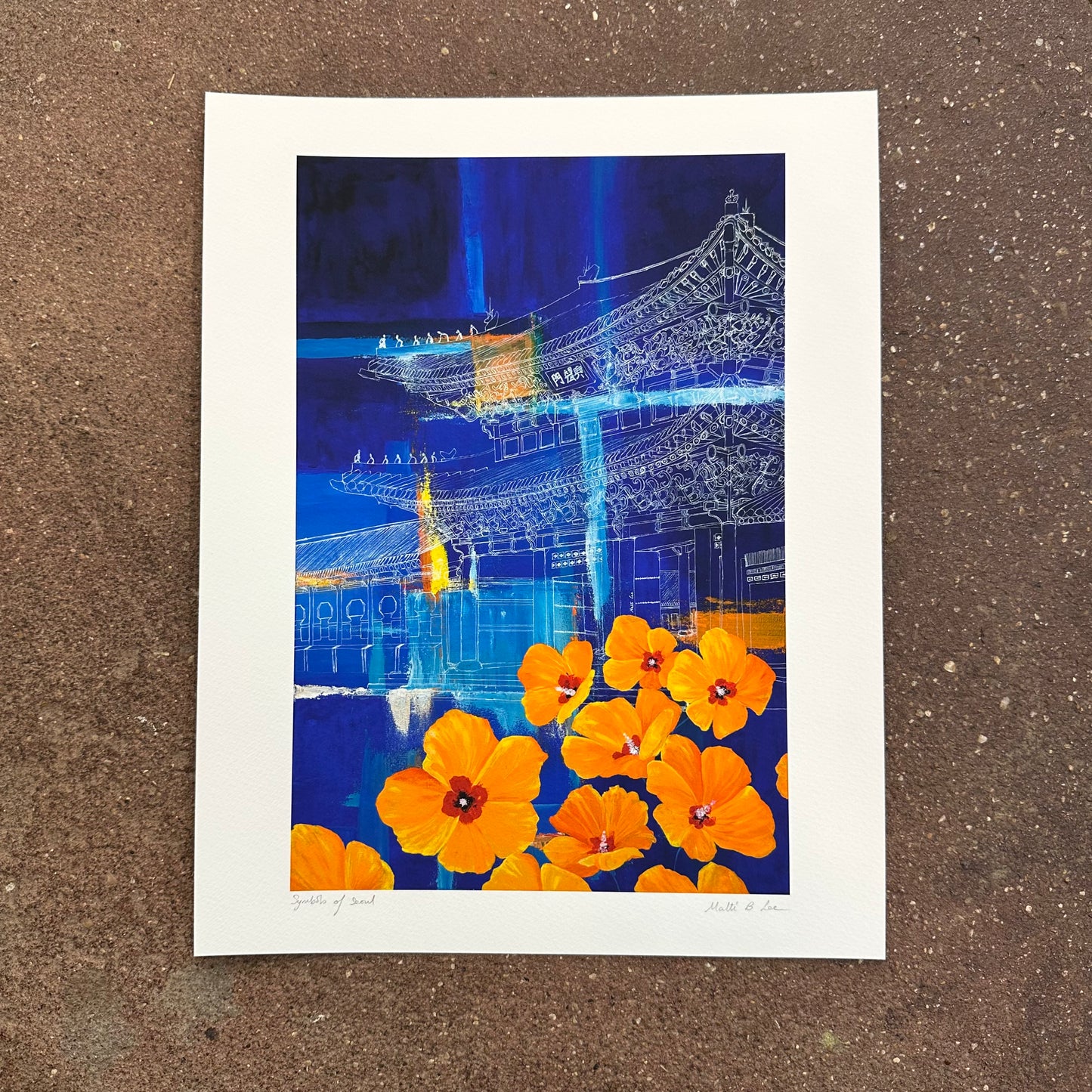 Symbols of Seoul Art Print | Malti B Lee (TX)