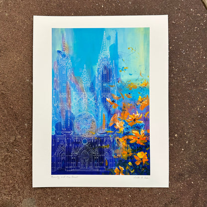 Beauty and the Beast Art Print | Malti B Lee (TX)