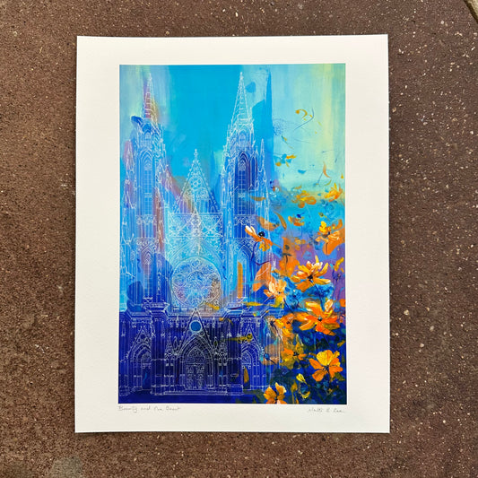 Beauty and the Beast Art Print | Malti B Lee (TX)