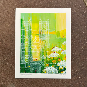 Spring Light at the Abbey Art Print | Malti B. Lee (TX)