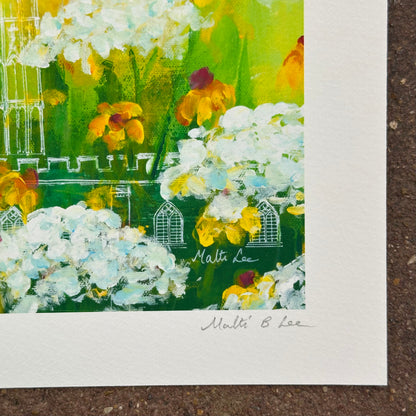 Spring Light at the Abbey Art Print | Malti B. Lee (TX)
