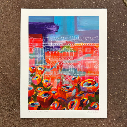 Memories from the Canal Art Print | Malti B. Lee (TX)