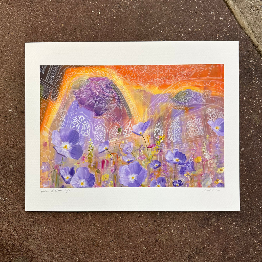 Garden of Golden Light Art Print | Malti B Lee (TX)