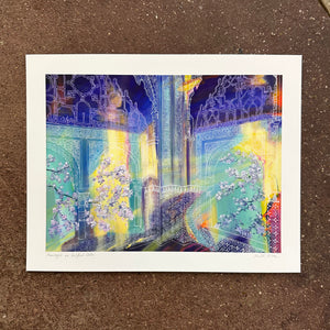 Moonlight on Fortified Walls Art Print | Malti B. Lee (TX)