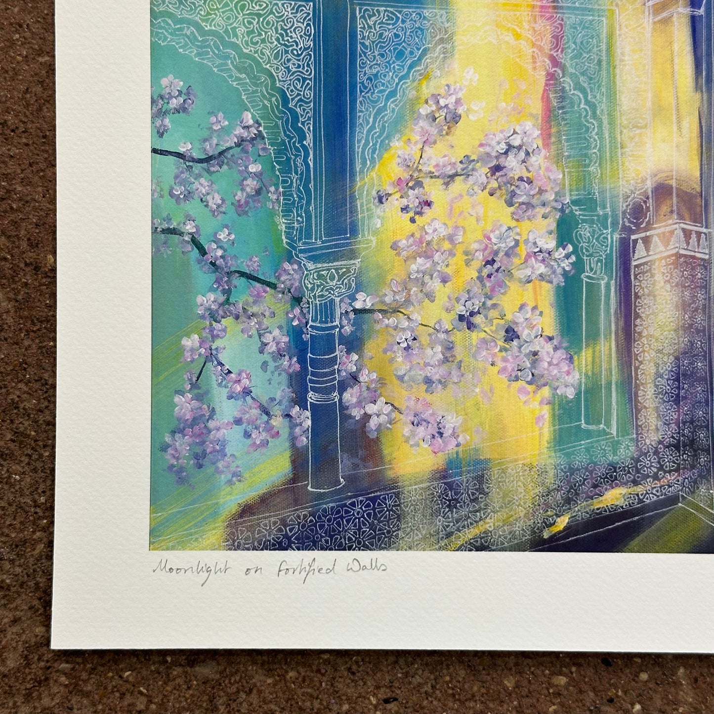 Moonlight on Fortified Walls Art Print | Malti B. Lee (TX)