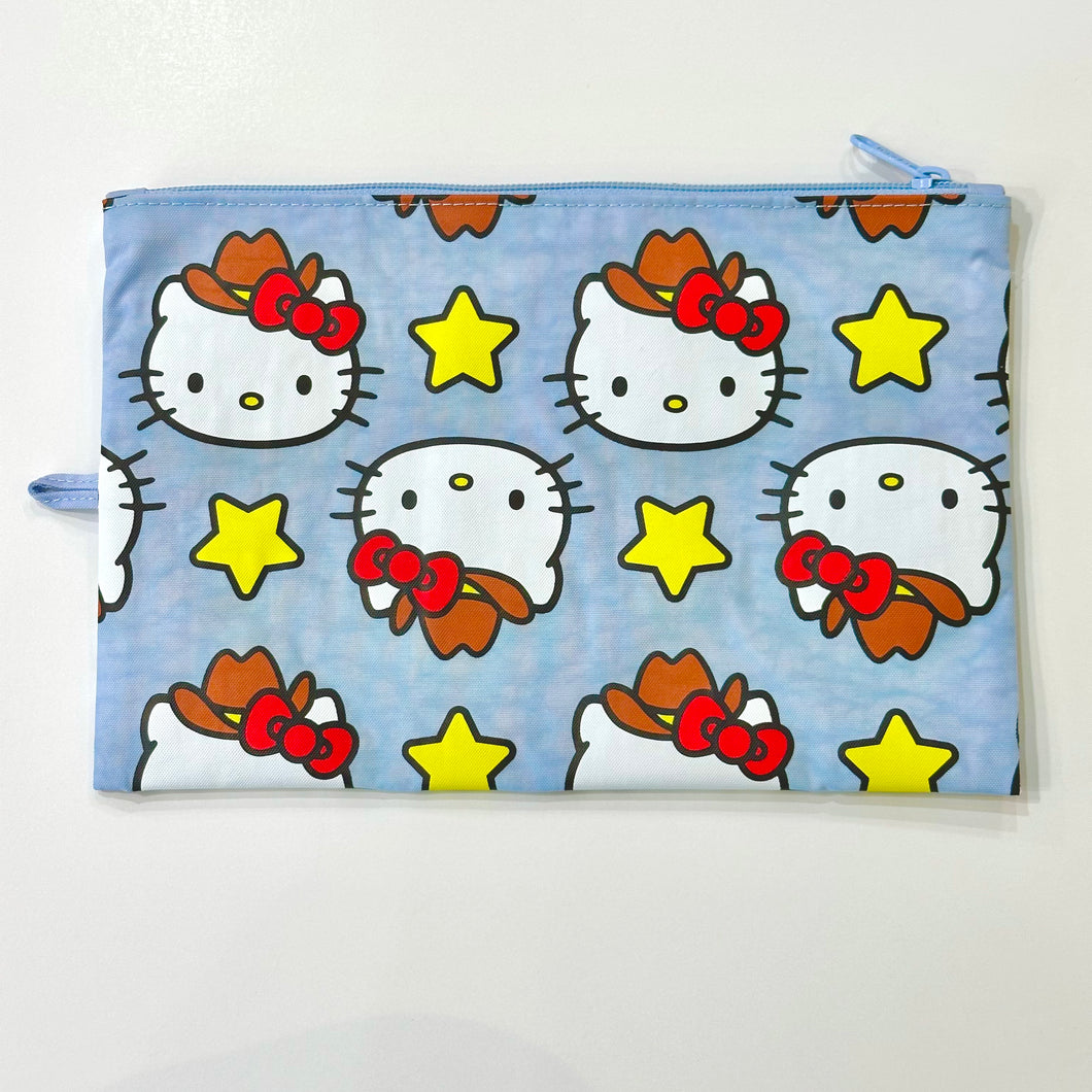 Hello Kitty Flat Pouch | Western Series | Large |  Sanrio x Baggu (Ca)