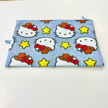 Hello Kitty Flat Pouch | Western Series | Large |  Sanrio x Baggu (Ca)