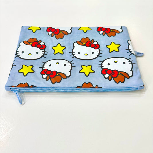 Hello Kitty Flat Pouch | Western Series | Large |  Sanrio x Baggu (Ca)