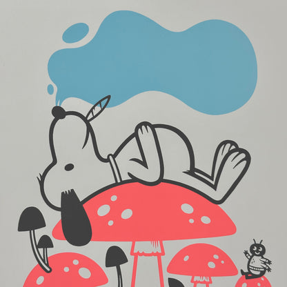 Portrait of the Artist En Repose Screenprint | The Little Friends of Printmaking (CA)