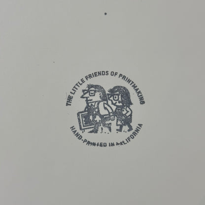 Portrait of the Artist En Repose Screenprint | The Little Friends of Printmaking (CA)