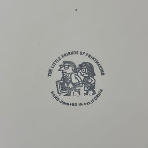 Portrait of the Artist En Repose Screenprint | The Little Friends of Printmaking (CA)