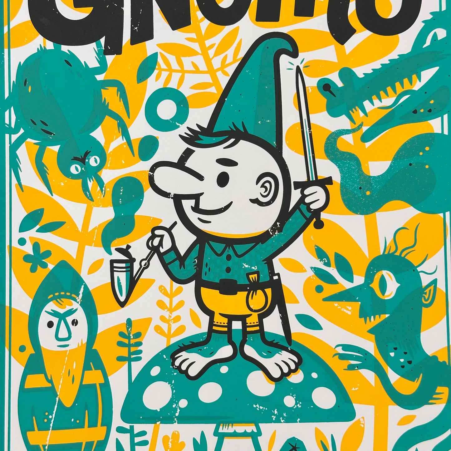 Il Gnomo Screenprint | The Little Friends of Printmaking (CA)