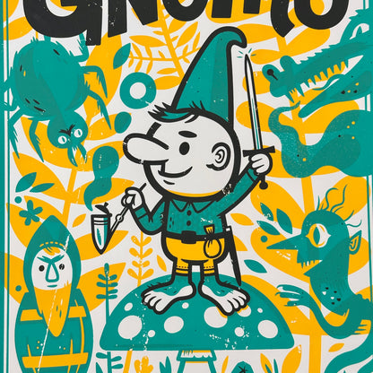 Il Gnomo Screenprint | The Little Friends of Printmaking (CA)