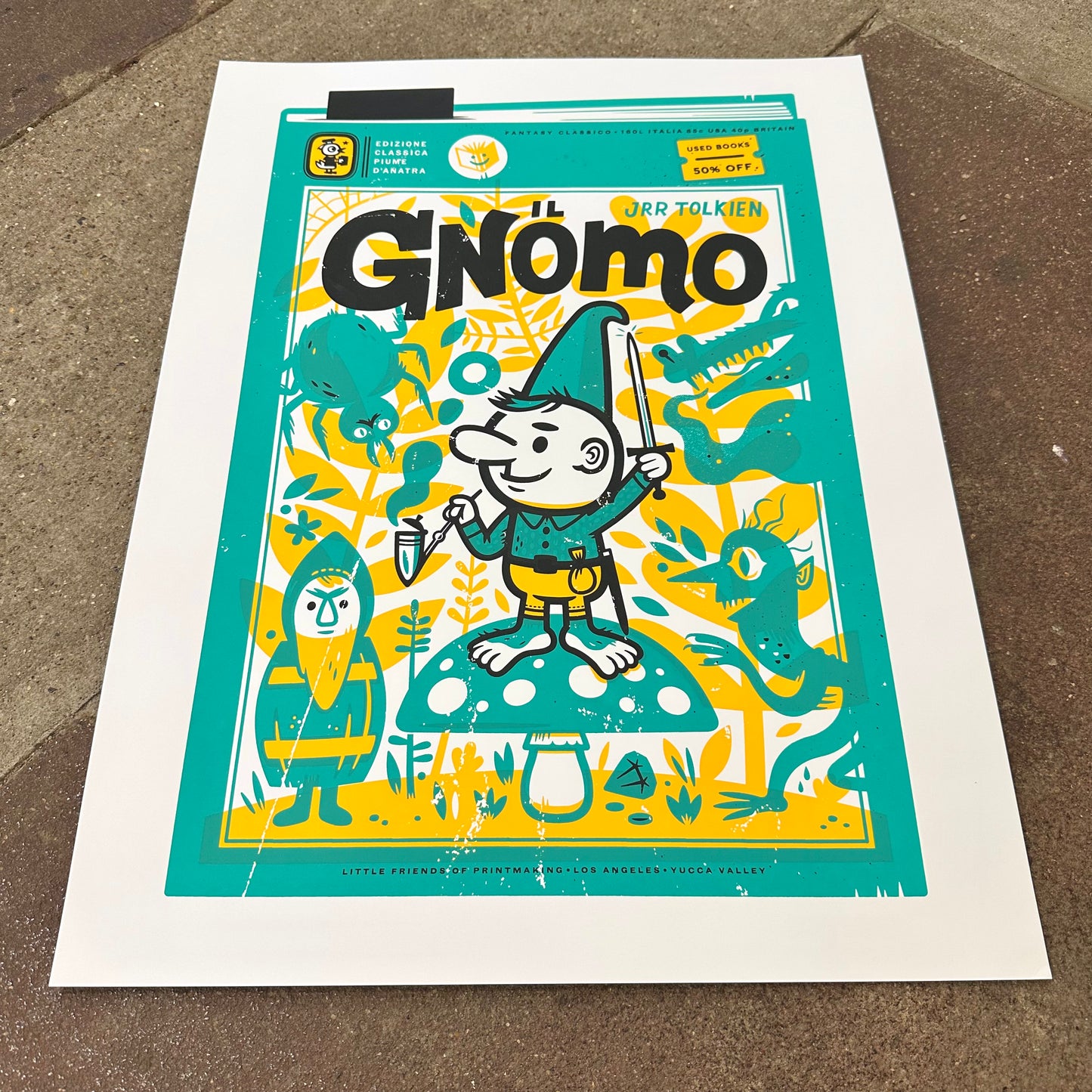 Il Gnomo Screenprint | The Little Friends of Printmaking (CA)