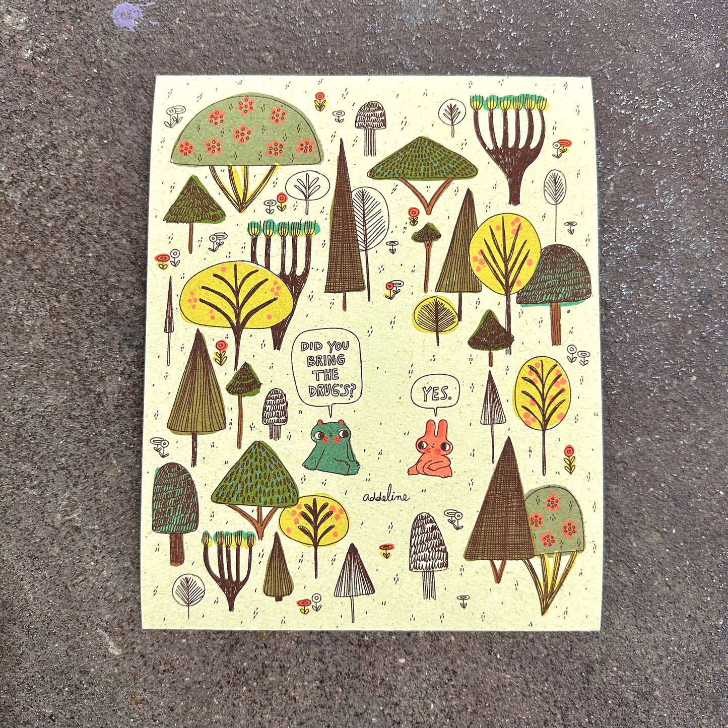 Drug’s Art Print | Burger Babie | Addeline Griswold (IN)