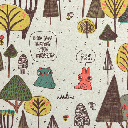 Drug’s Art Print | Burger Babie | Addeline Griswold (IN)