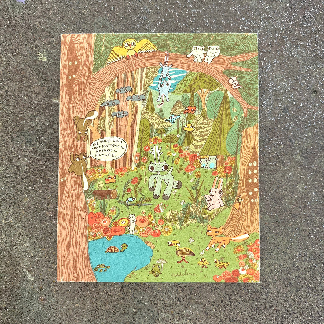 Nature Matters Art Print | Burger Babie | Addeline Griswold ()