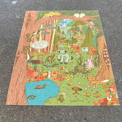 Nature Matters Art Print | Burger Babie | Addeline Griswold ()