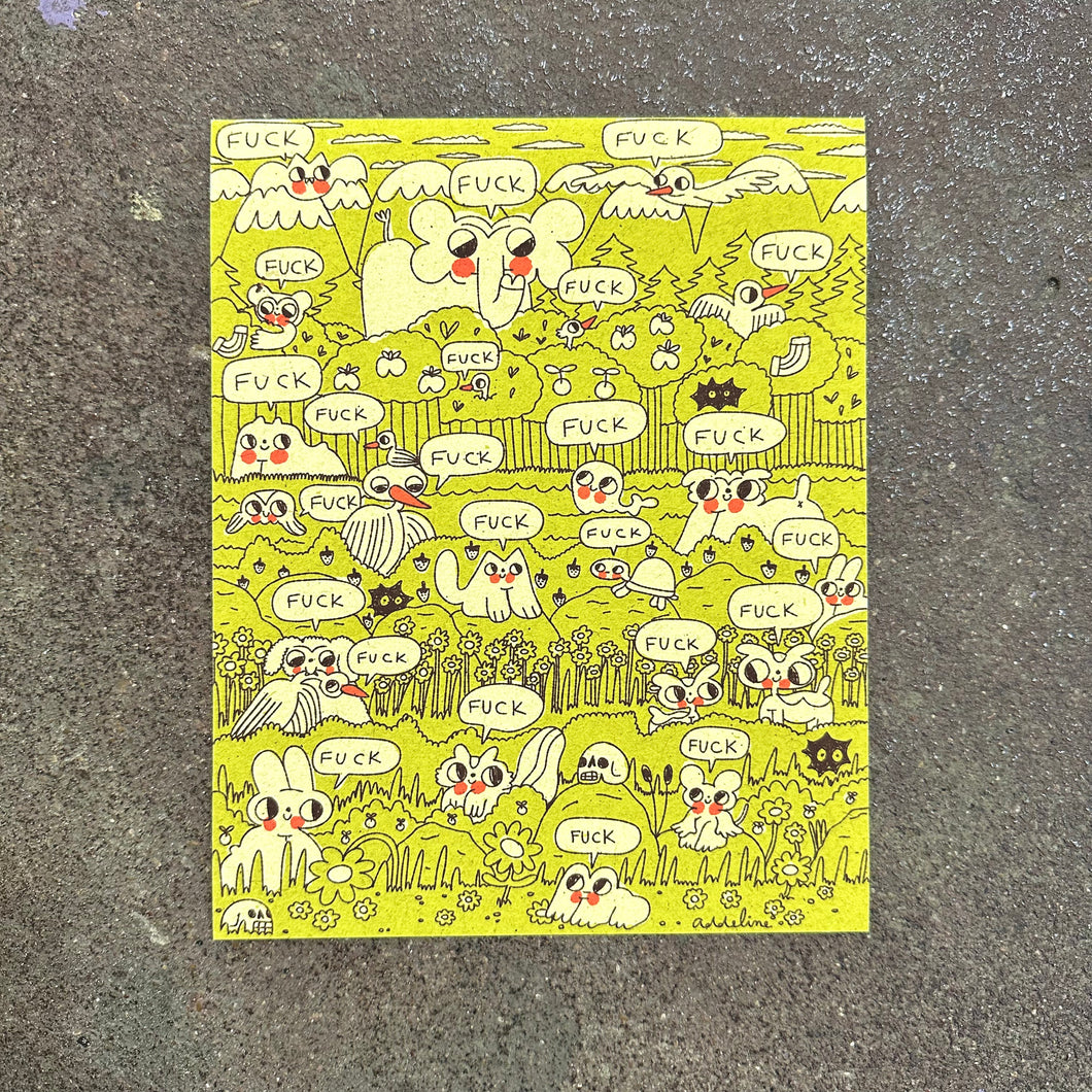 Fuck Art Print | Burger Babie | Addeline Griswold (IN)