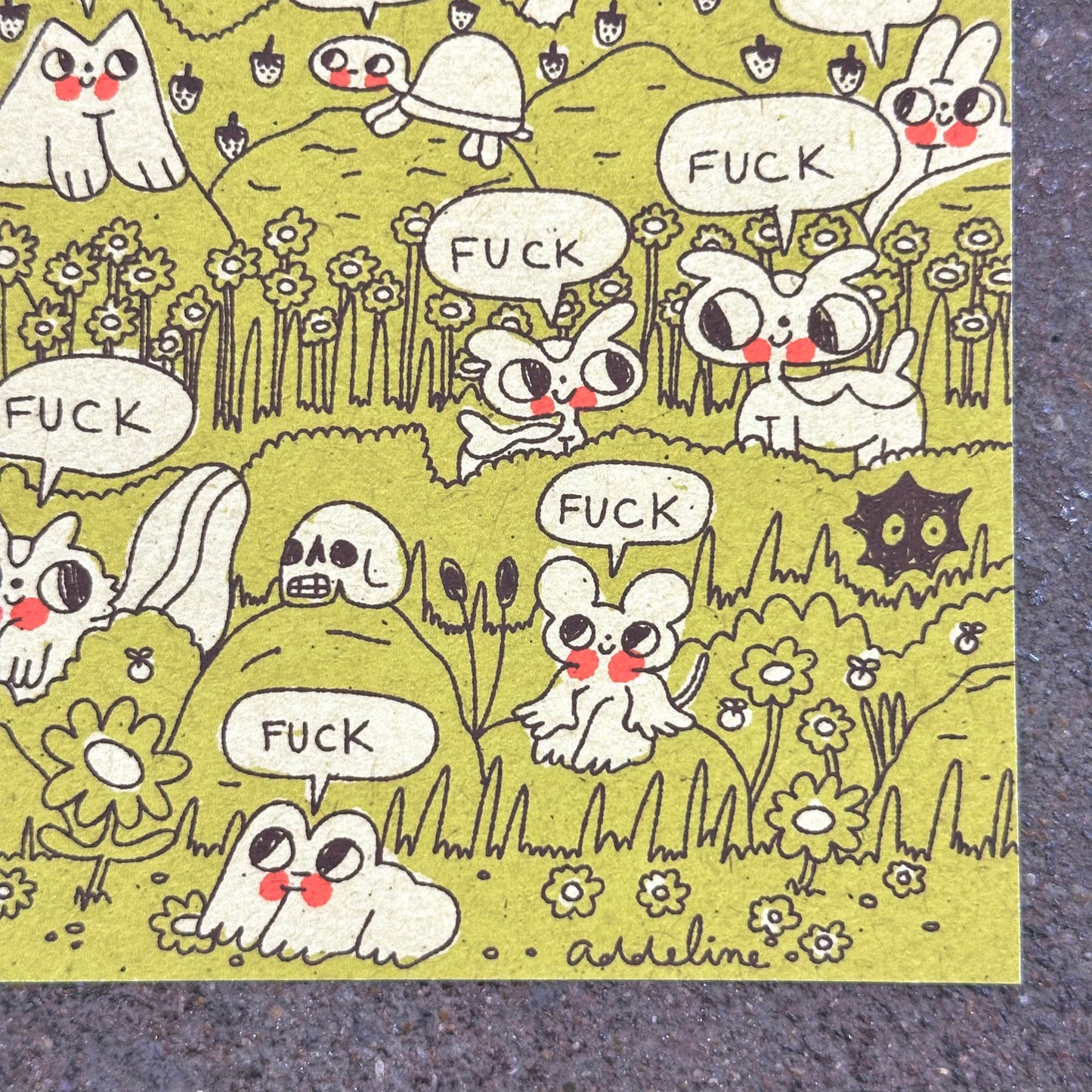 Fuck Art Print | Burger Babie | Addeline Griswold (IN)