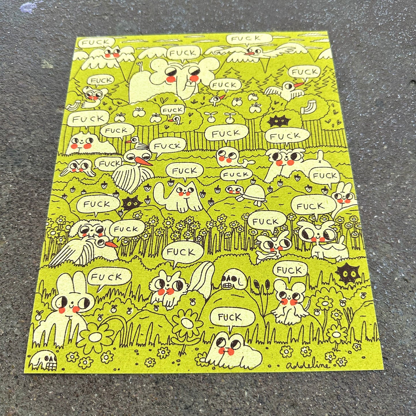 Fuck Art Print | Burger Babie | Addeline Griswold (IN)