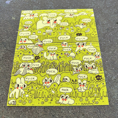 Fuck Art Print | Burger Babie | Addeline Griswold (IN)