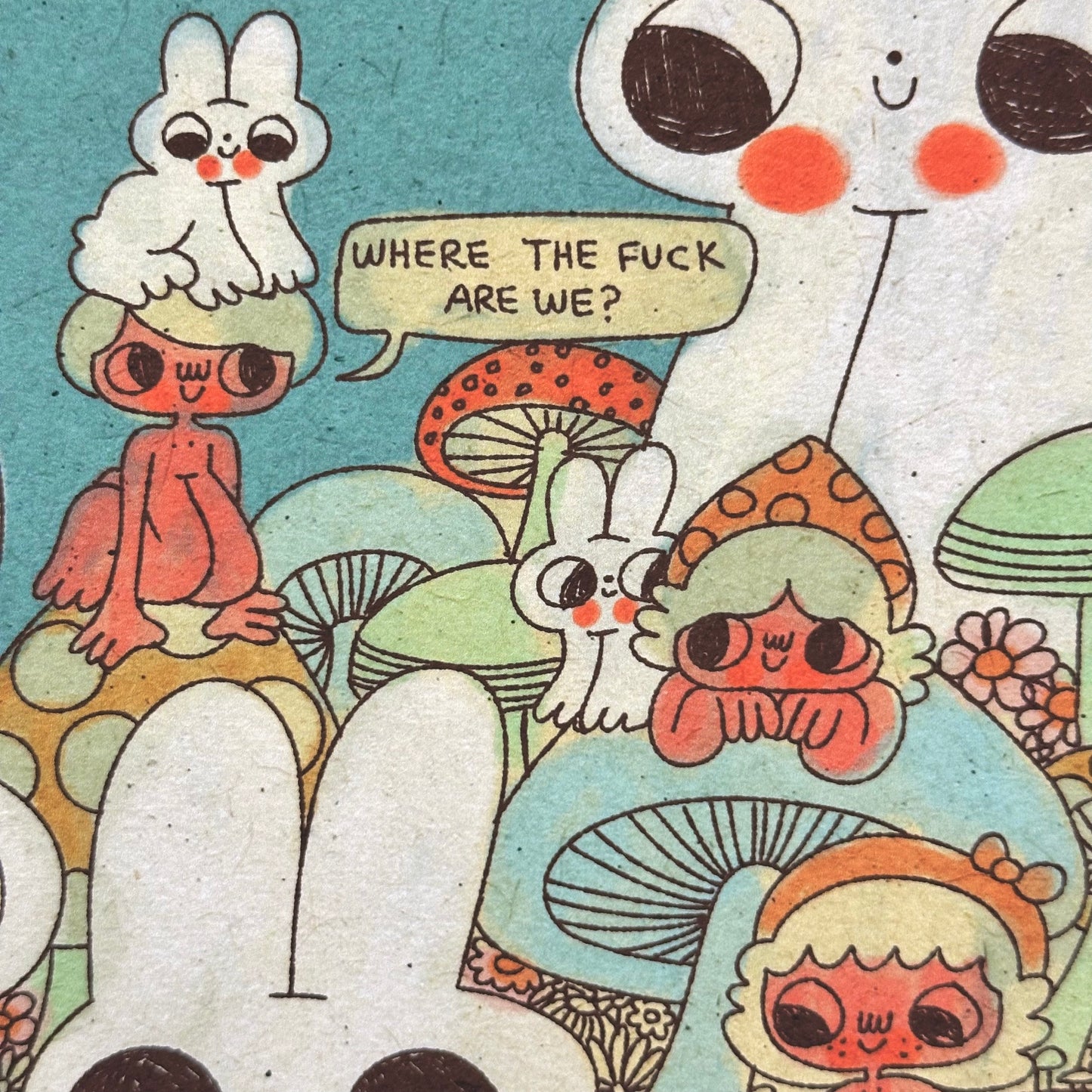 Where the Fuck Are We? Art Print | Burger Babie | Addeline Griswold (IN)