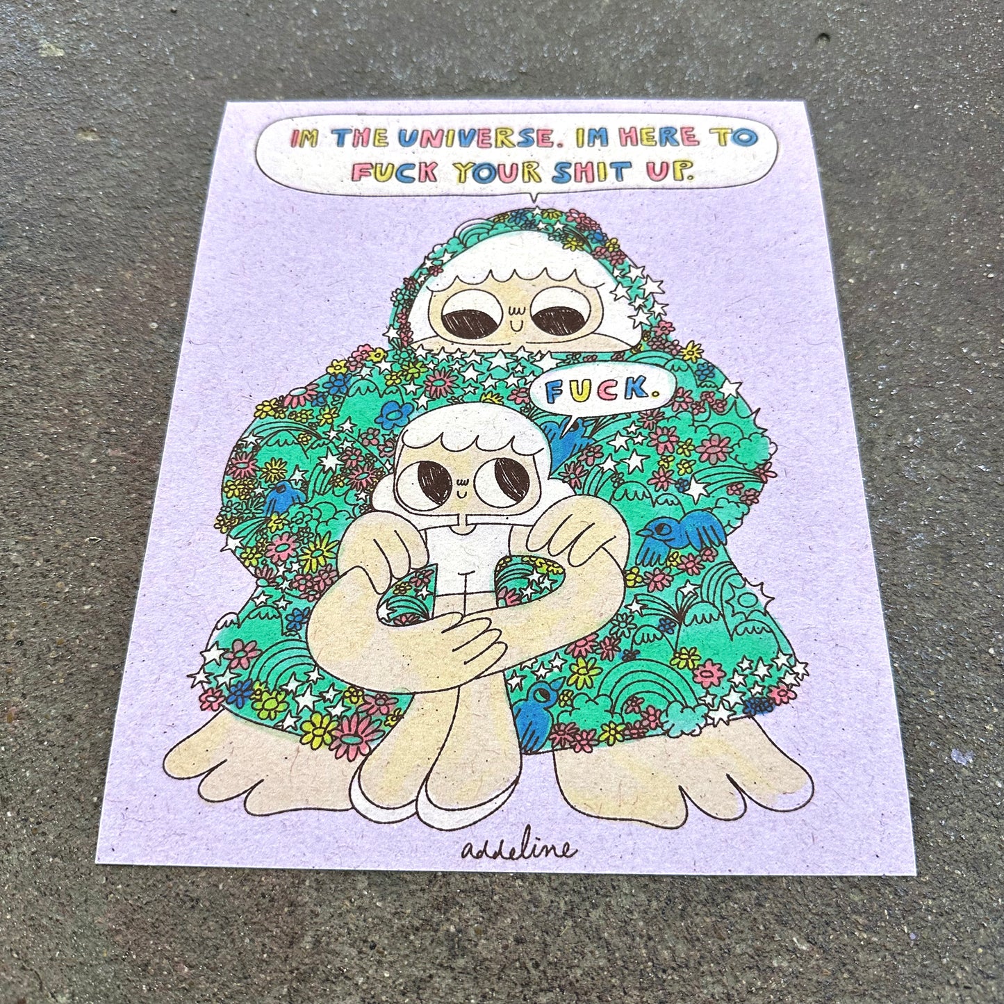 I’m the Universe Art Print | Burger Babie | Addeline Griswold (IN)