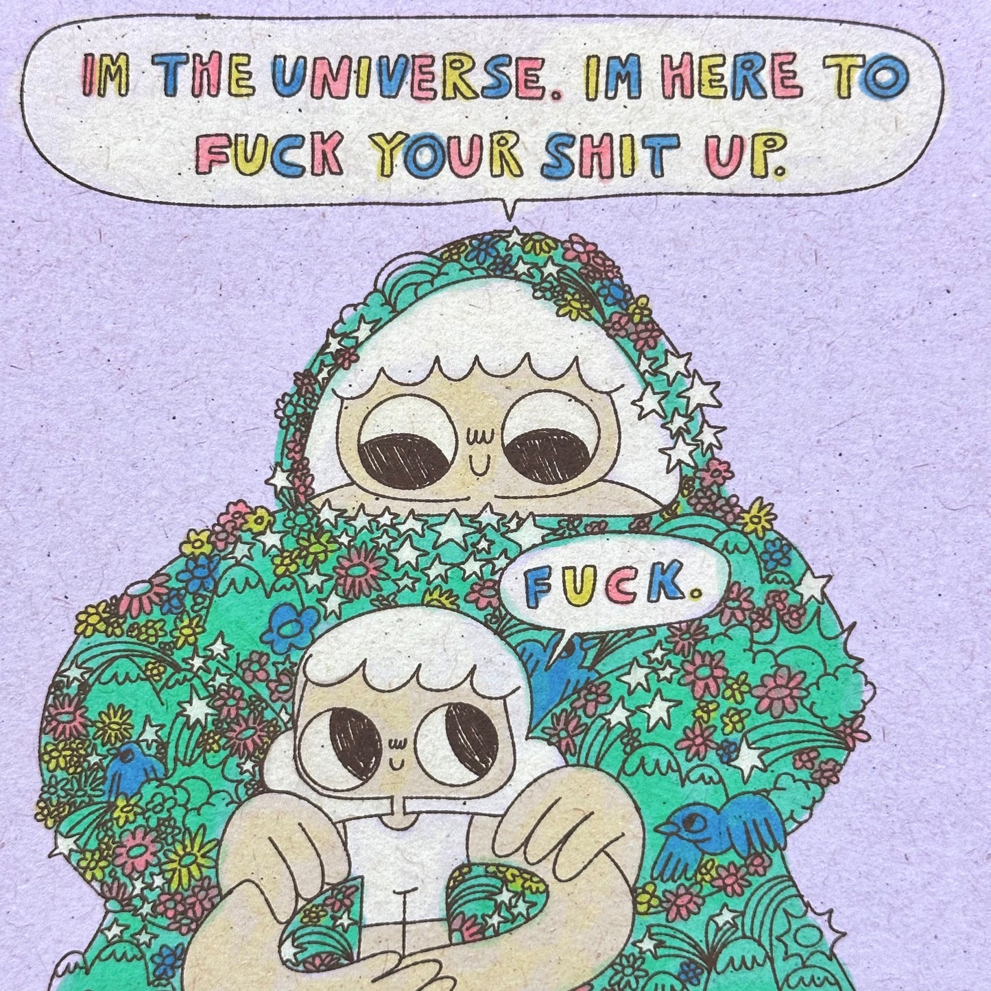 I’m the Universe Art Print | Burger Babie | Addeline Griswold (IN)