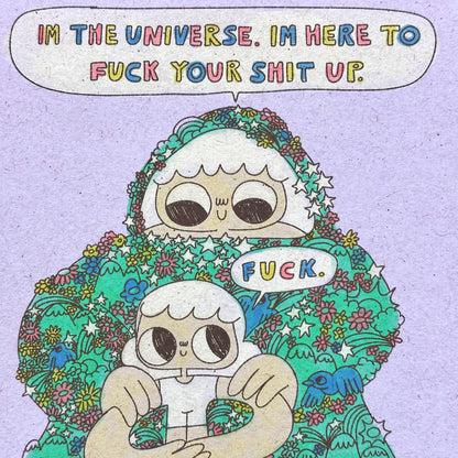 I’m the Universe Art Print | Burger Babie | Addeline Griswold (IN)