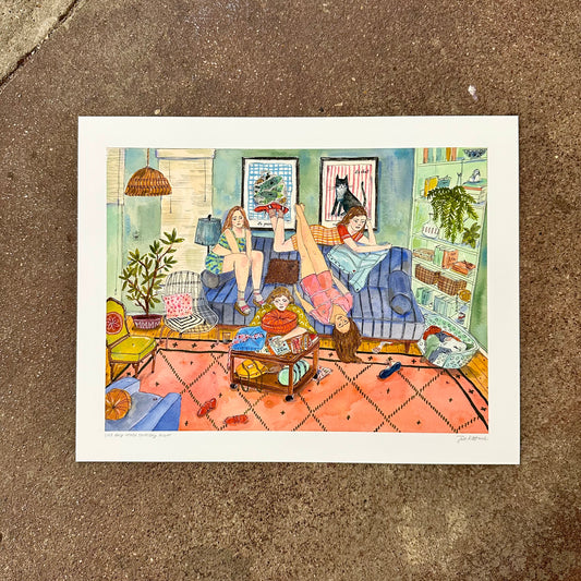 Like Any Other Thursday Night Art Print | Jill Kittock (MN)