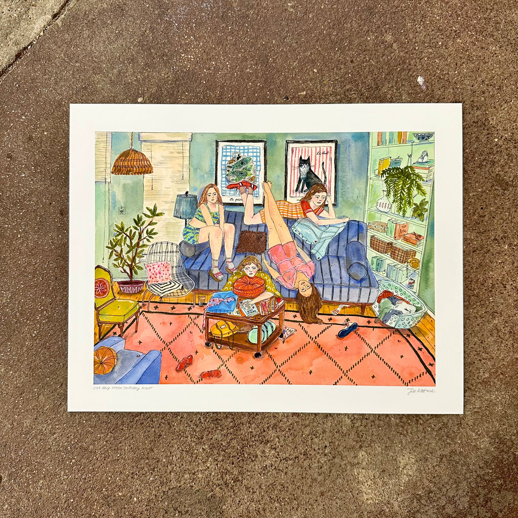 Like Any Other Thursday Night Art Print | Jill Kittock (MN)