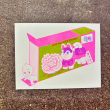 Load image into Gallery viewer, Kewpie Baby Risograph Print Postcard | Botan | Christina Hu (CA)
