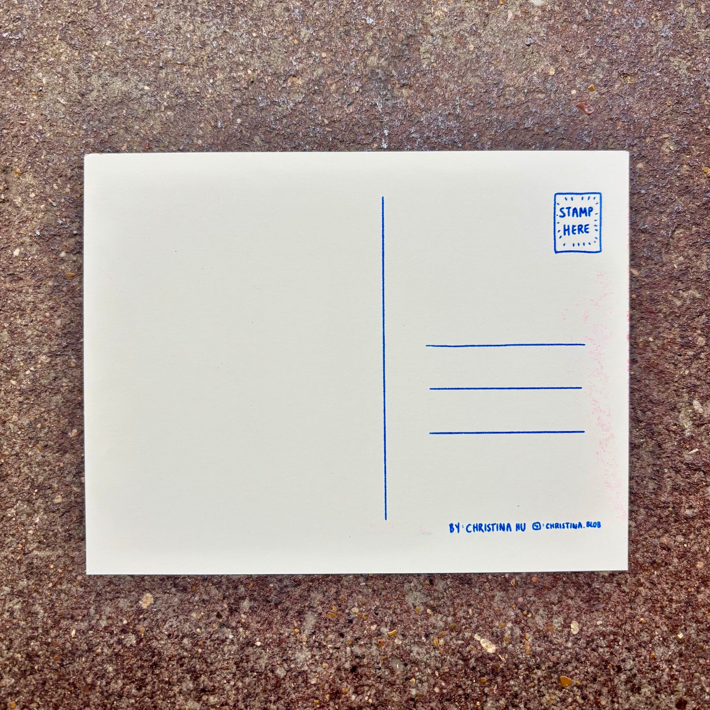 Kewpie Baby Risograph Print Postcard | Hi-Chew | Christina Hu (CA)