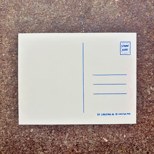 Kewpie Baby Risograph Print Postcard | Hi-Chew | Christina Hu (CA)